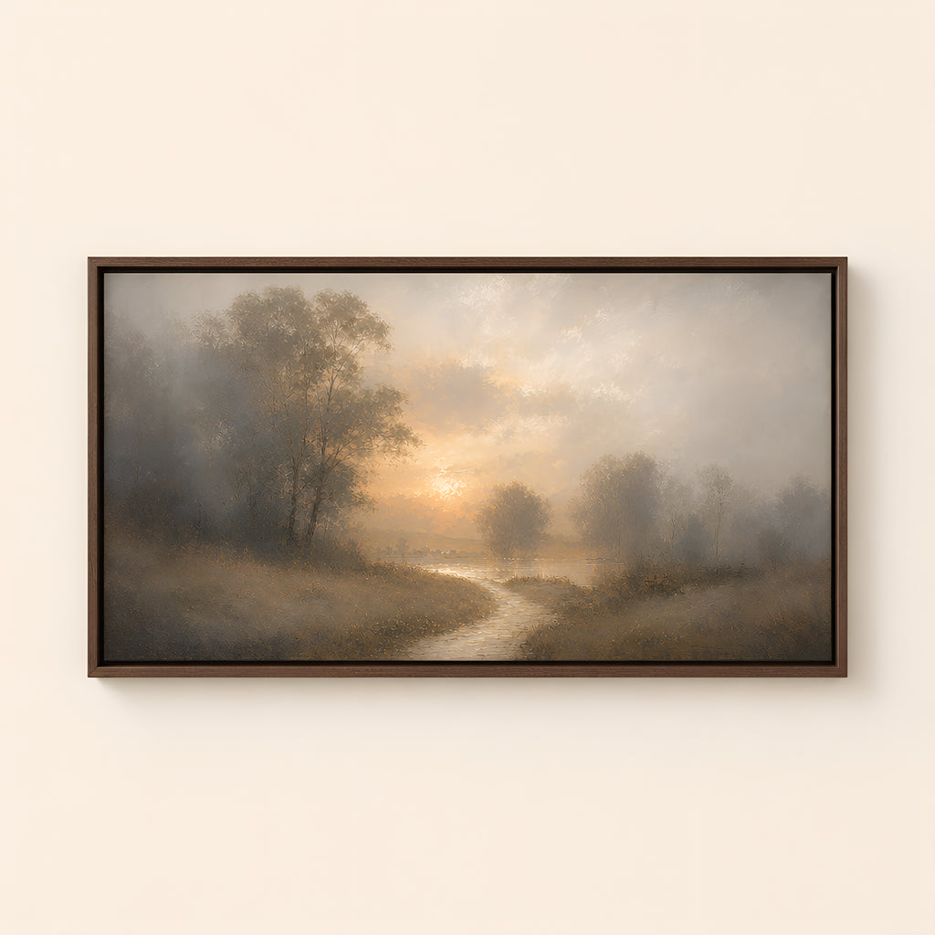 Abide With Me — Brown Wood floater frame catalog