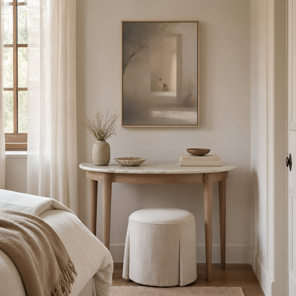 Alabaster Jar — lifestyle A Light Wood