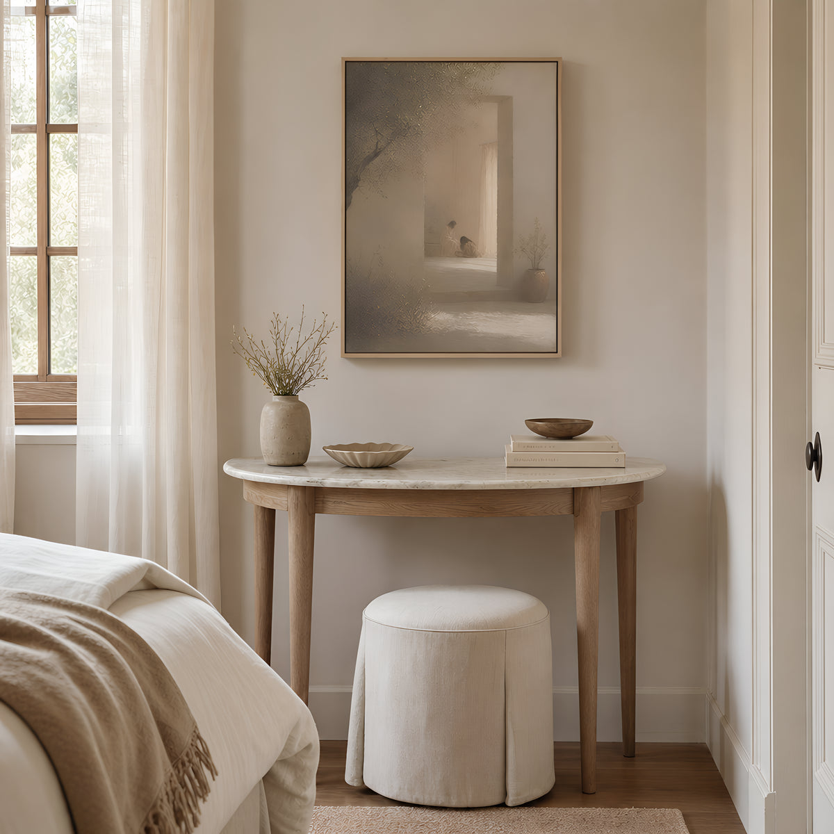 Alabaster Jar — lifestyle A Light Wood