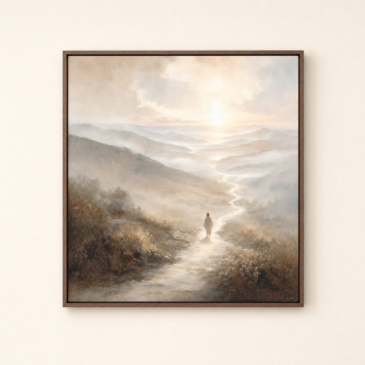 Amazing Grace — Brown Wood floater frame (catalog plate)