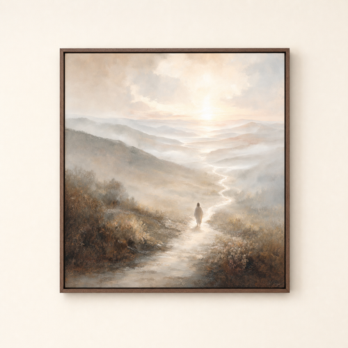Amazing Grace — Brown Wood floater frame (catalog plate)