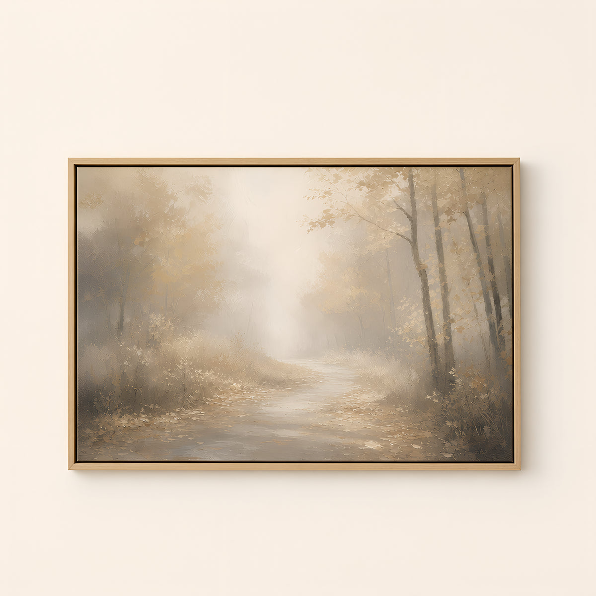 Autumn Path — Light Wood floater frame catalog