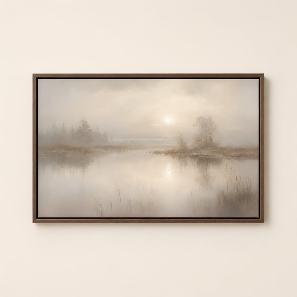 Be Still — Brown Wood floater frame catalog