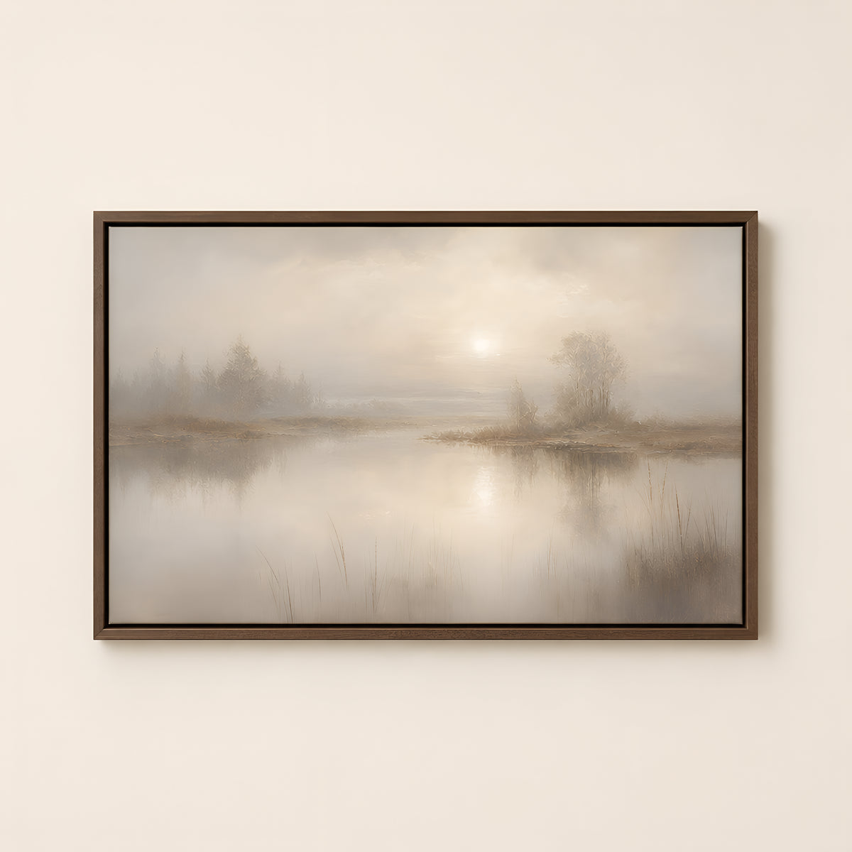 Be Still — Brown Wood floater frame catalog