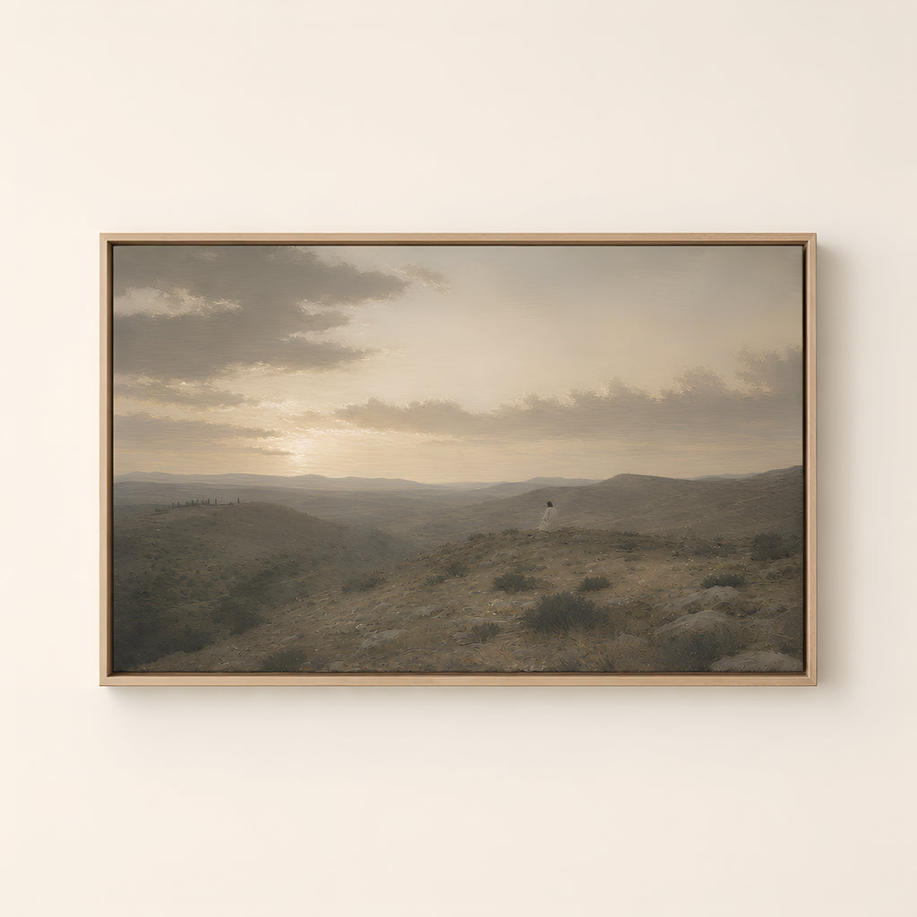 Before Dawn — Light Wood floater frame catalog