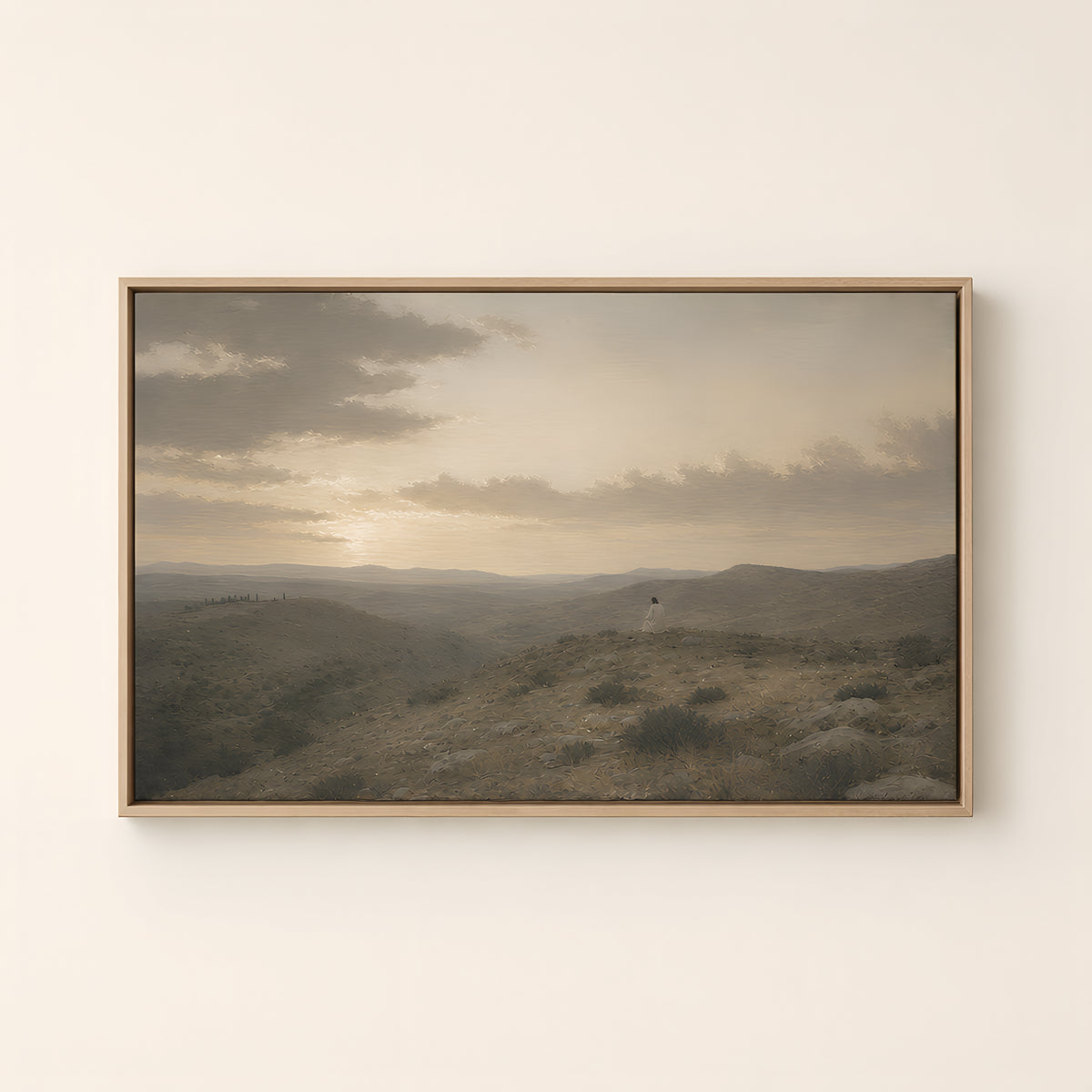 Before Dawn — Light Wood floater frame catalog