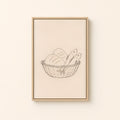 Bread and Fish — Light Wood floater frame catalog