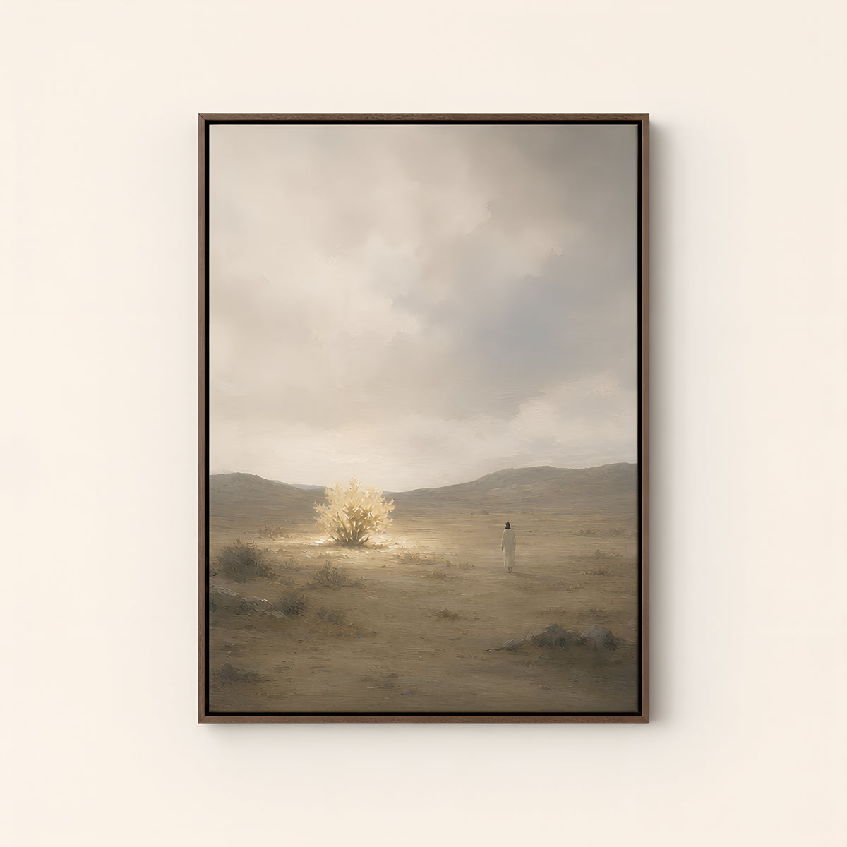Burning Bush — Brown Wood floater frame catalog