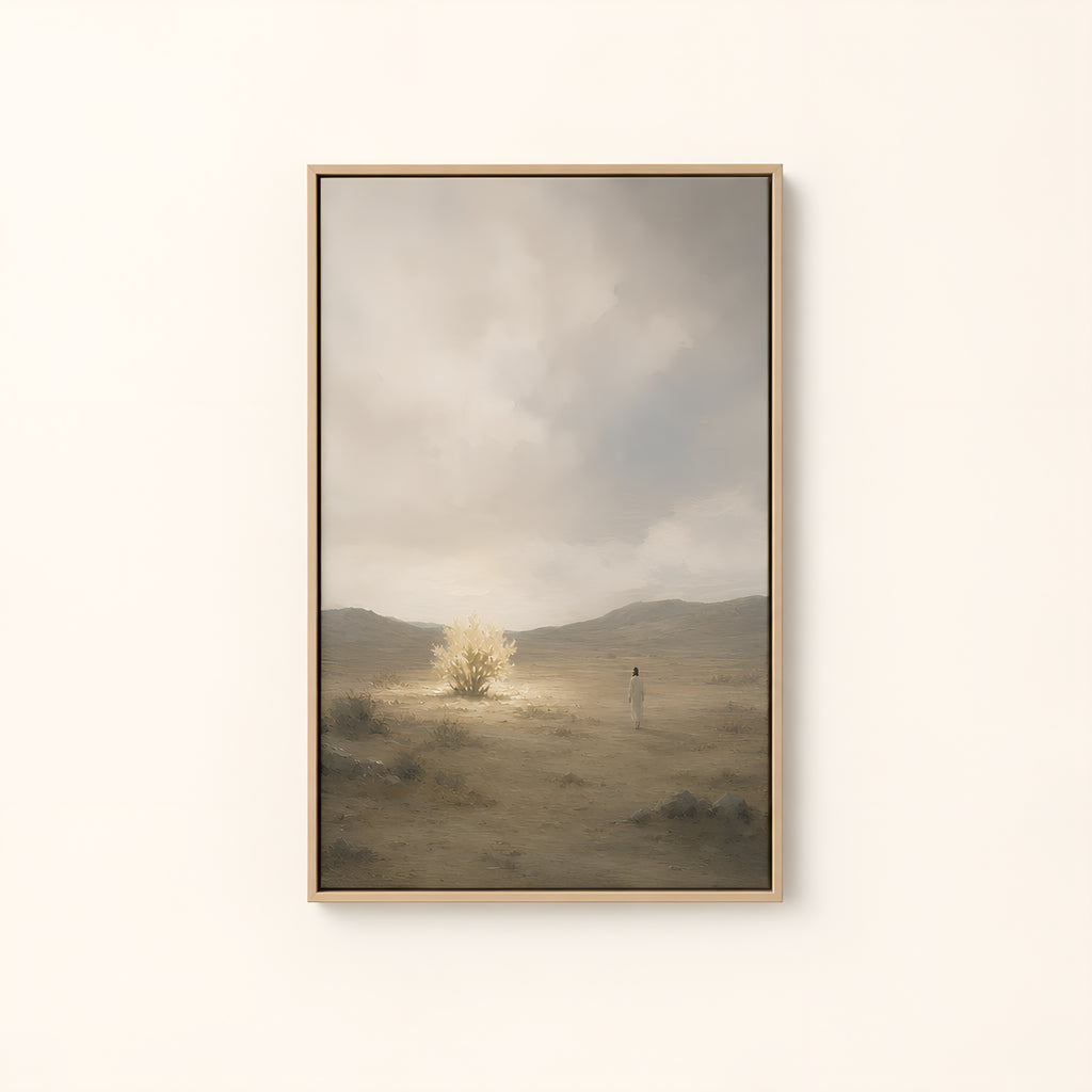 Burning Bush — Light Wood floater frame catalog