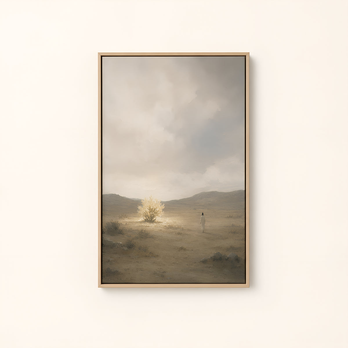 Burning Bush — Light Wood floater frame catalog