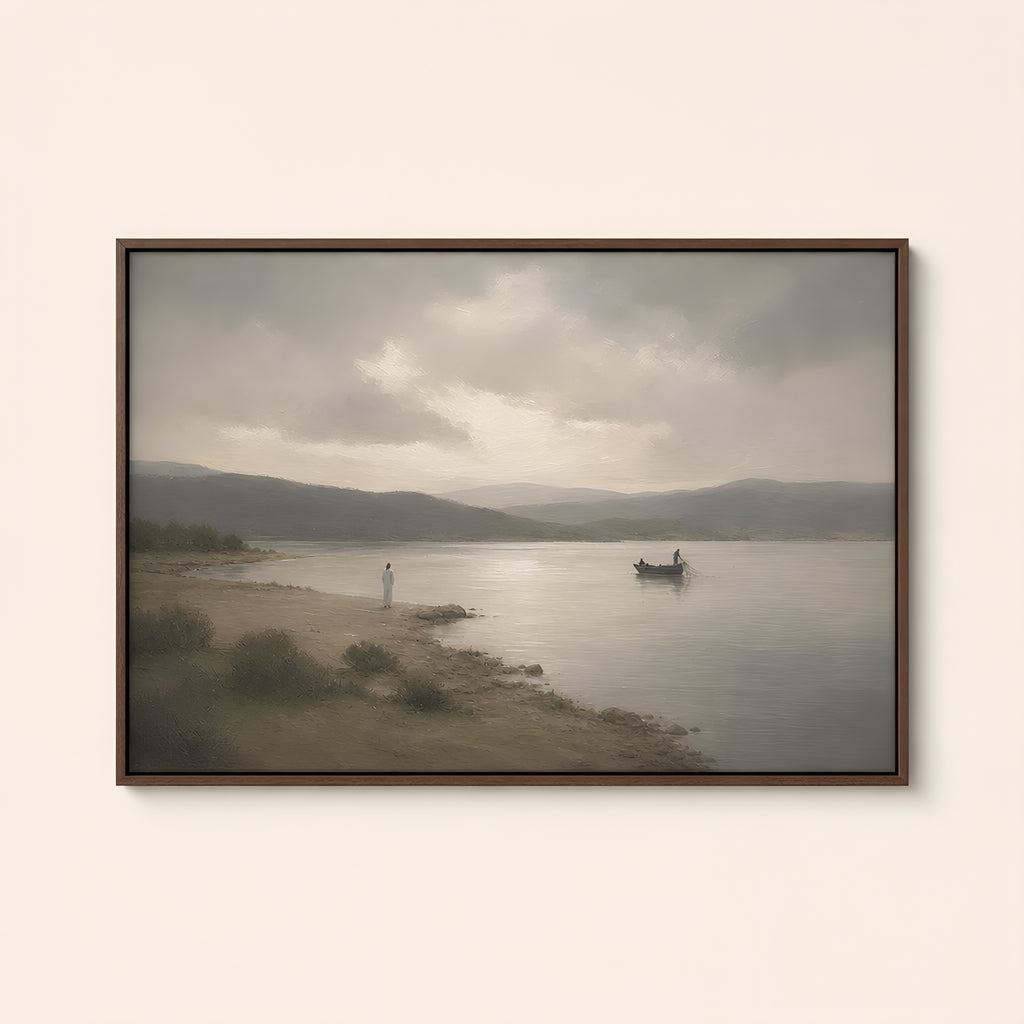 Cast the Net — Brown Wood floater frame catalog