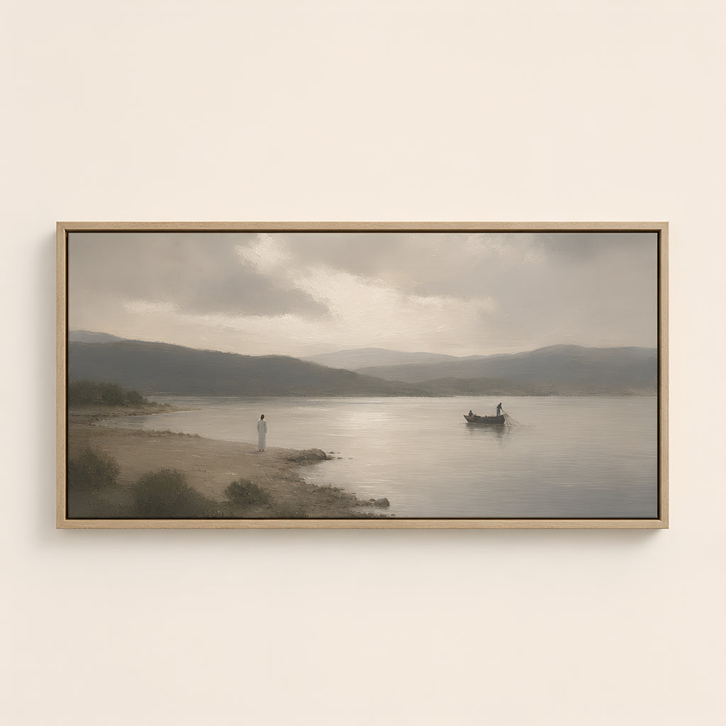 Cast the Net — Light Wood floater frame catalog