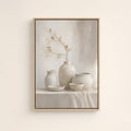 Ceramic Still Life — Light Wood floater frame catalog