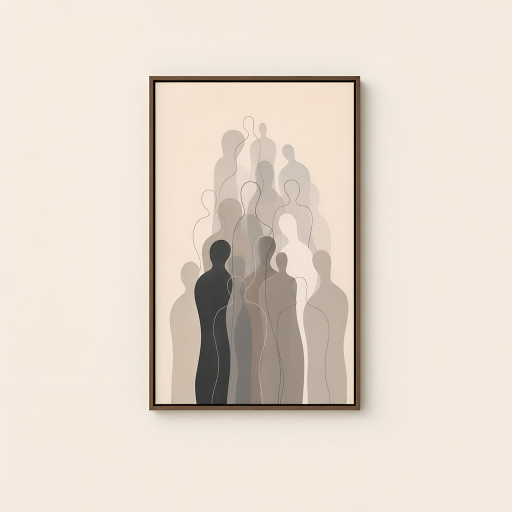 Cloud of Witnesses — Brown Wood floater frame catalog