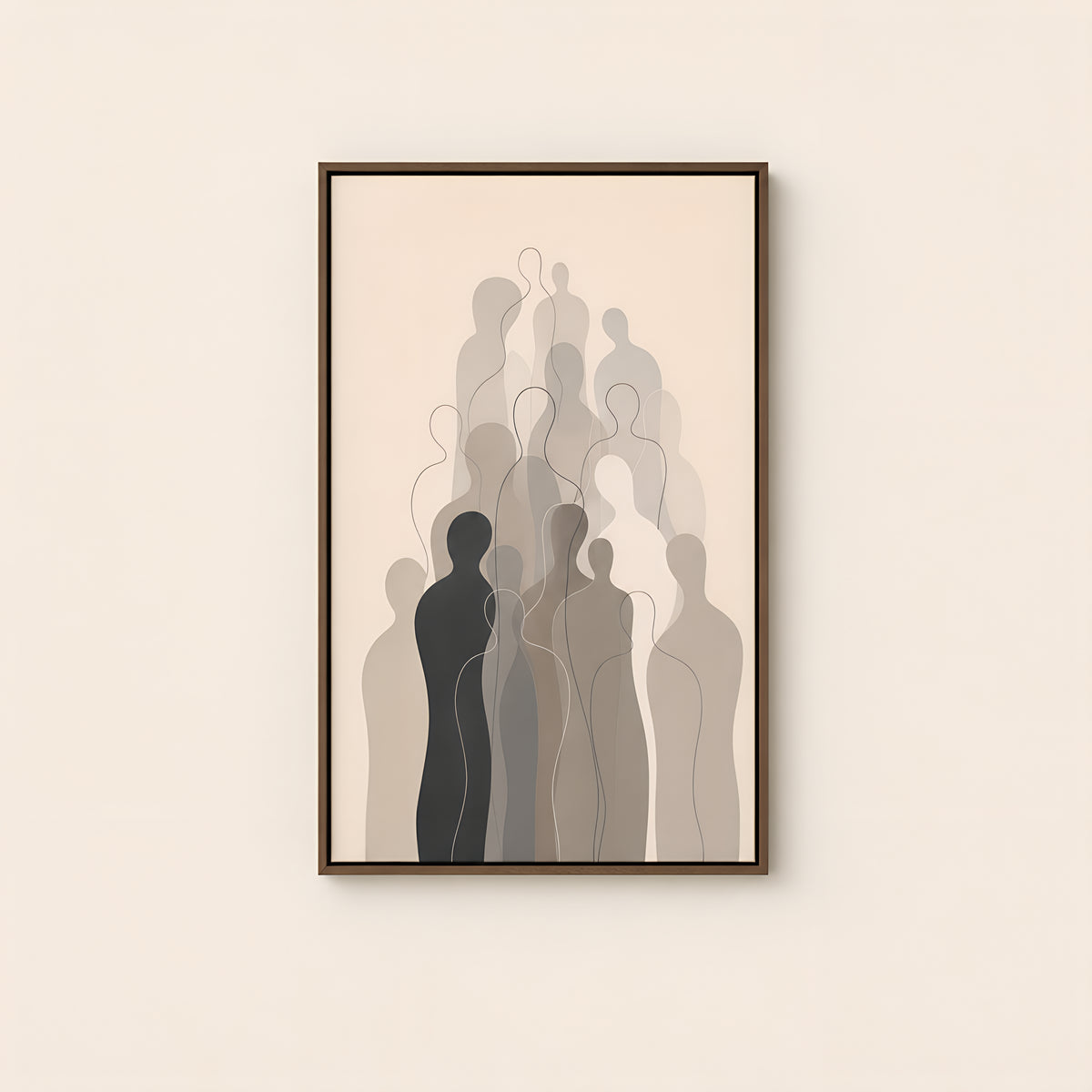 Cloud of Witnesses — Brown Wood floater frame catalog