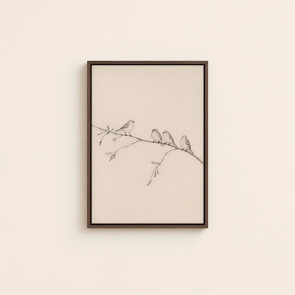 Consider the Birds — Brown Wood floater frame catalog