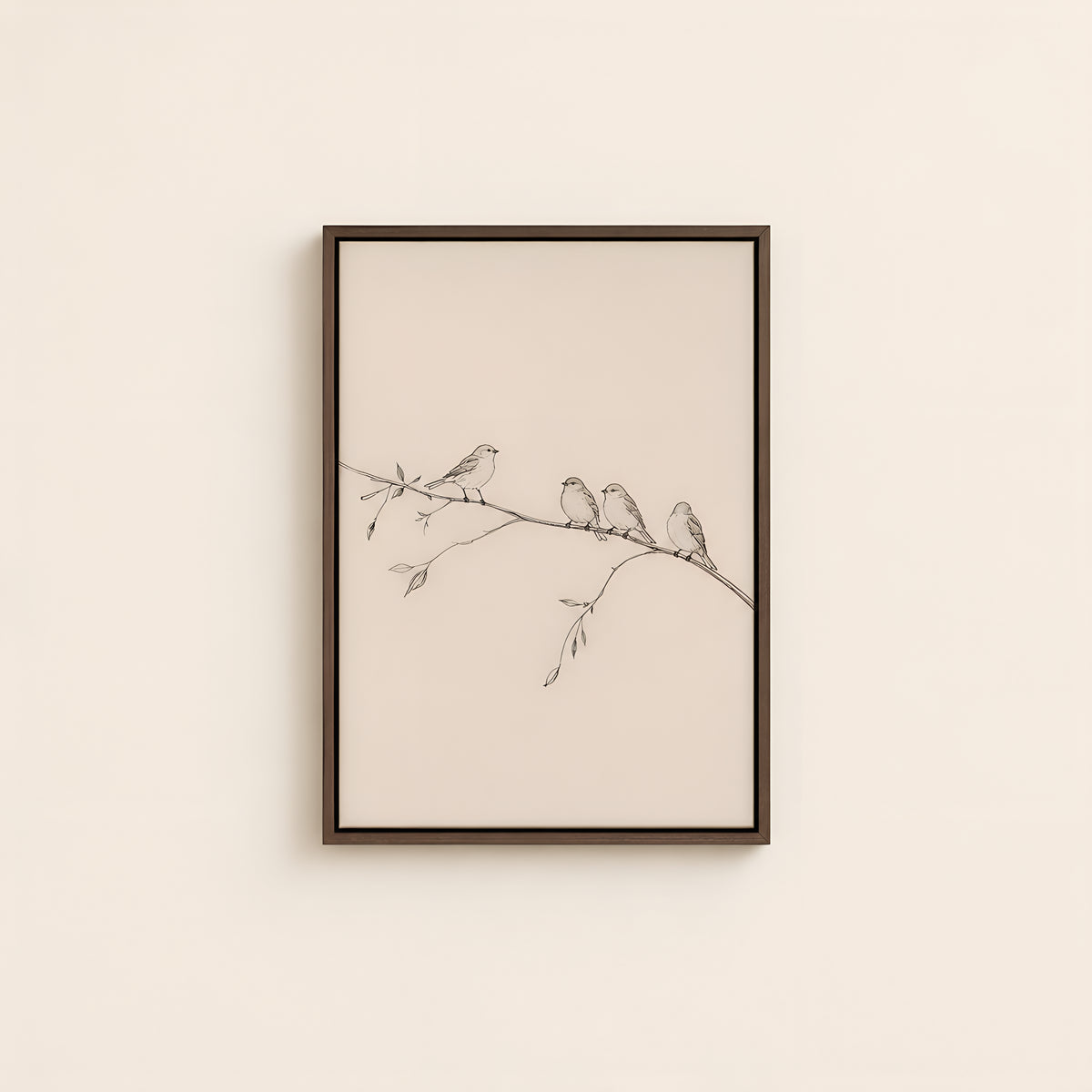 Consider the Birds — Brown Wood floater frame catalog