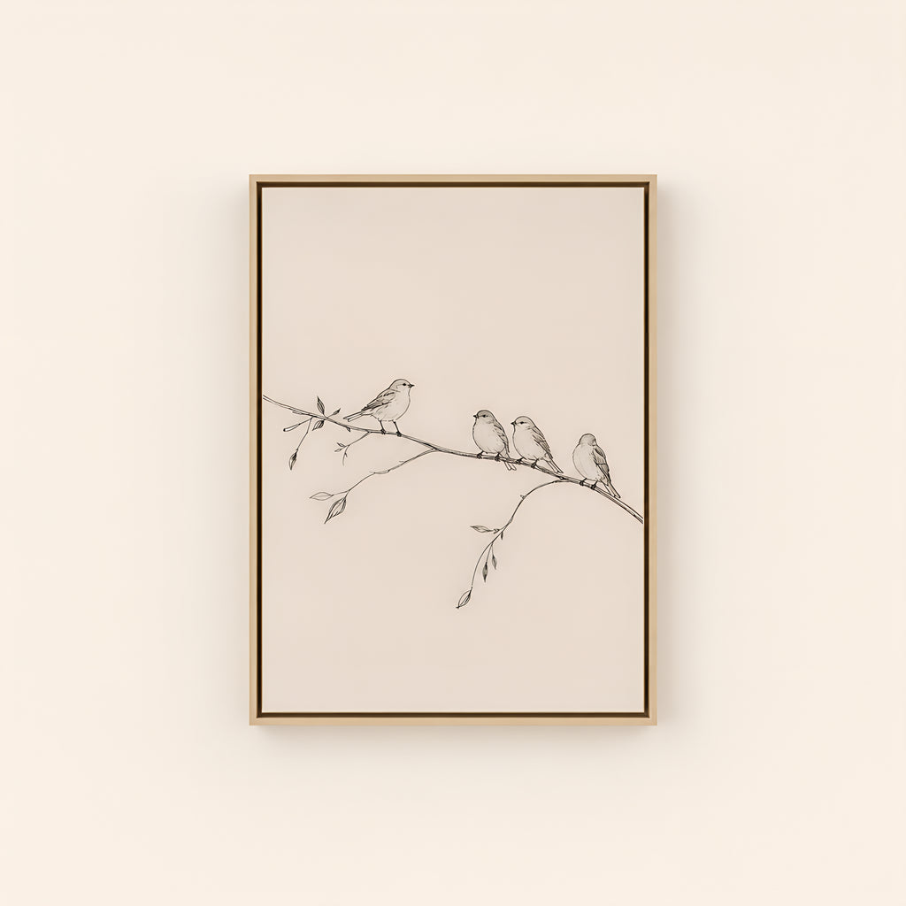 Consider the Birds — Light Wood floater frame catalog