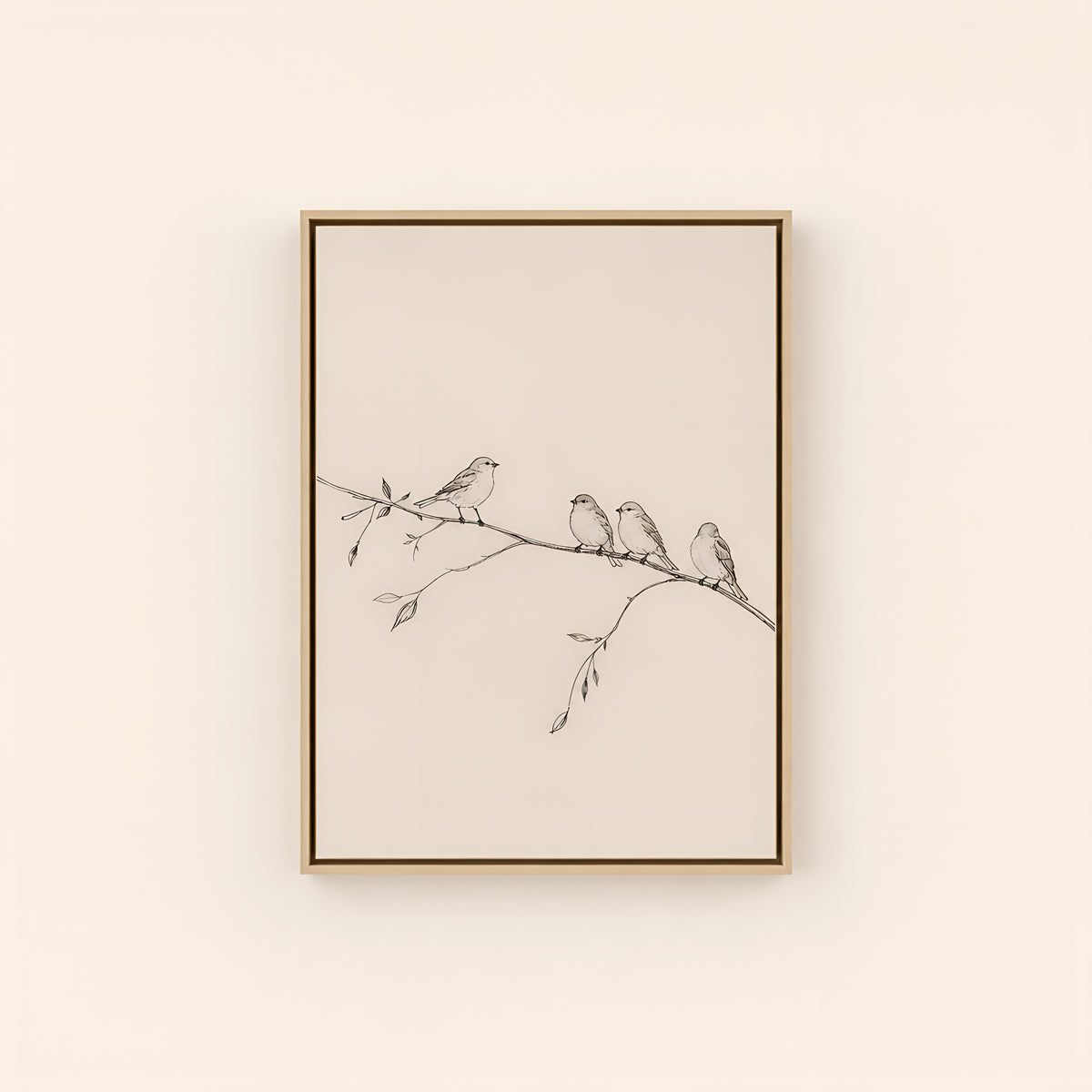 Consider the Birds — Light Wood floater frame catalog