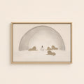 Daniel in the Lions Den — Light Wood floater frame catalog