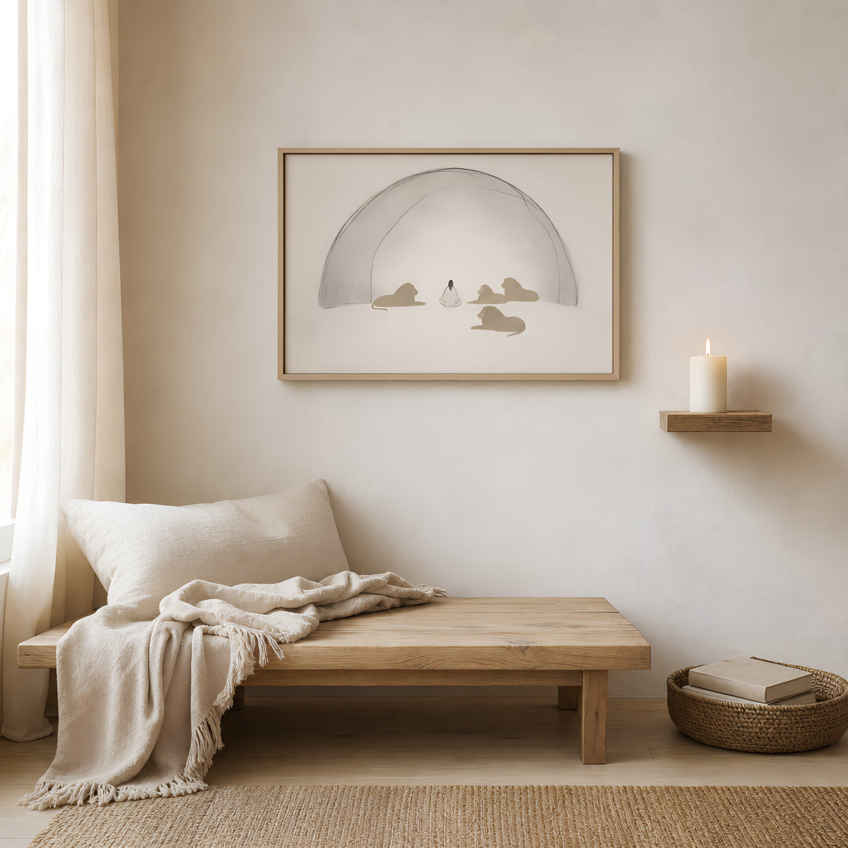 Daniel in the Lions Den — lifestyle A Light Wood