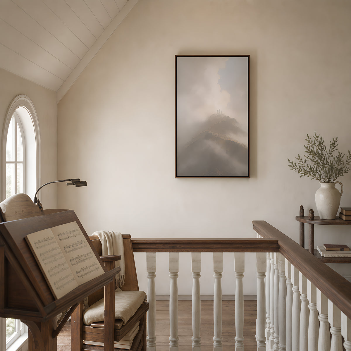 Dazzling White — lifestyle B Brown Wood