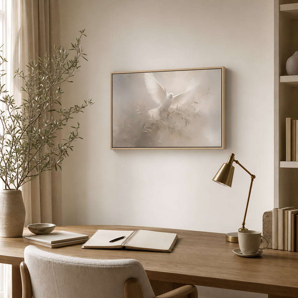 Dove of Peace — lifestyle A Light Wood