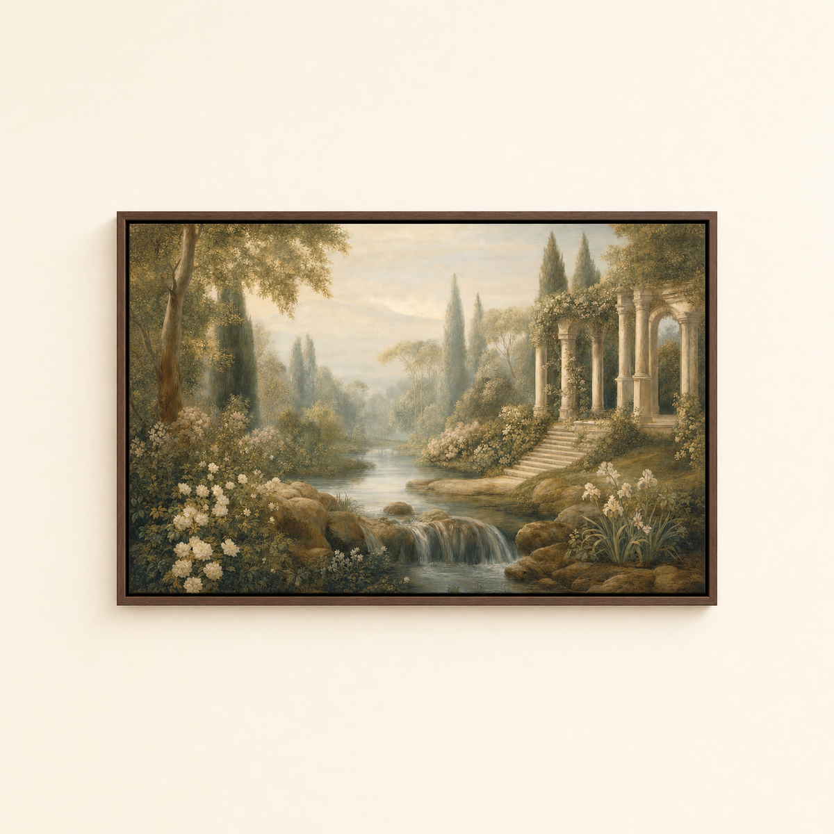Eden — Brown Wood floater frame (catalog plate)