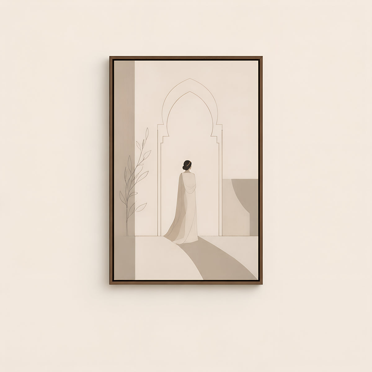 Esther — Brown Wood floater frame catalog