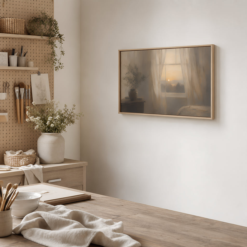 Evening Window — lifestyle A Light Wood