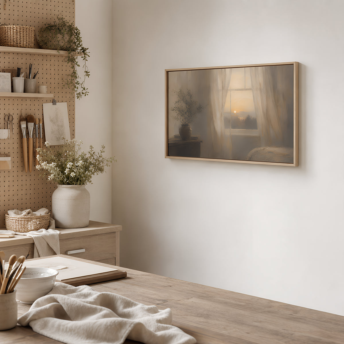 Evening Window — lifestyle A Light Wood