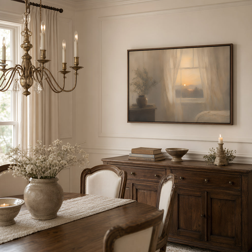 Evening Window — lifestyle B Brown Wood