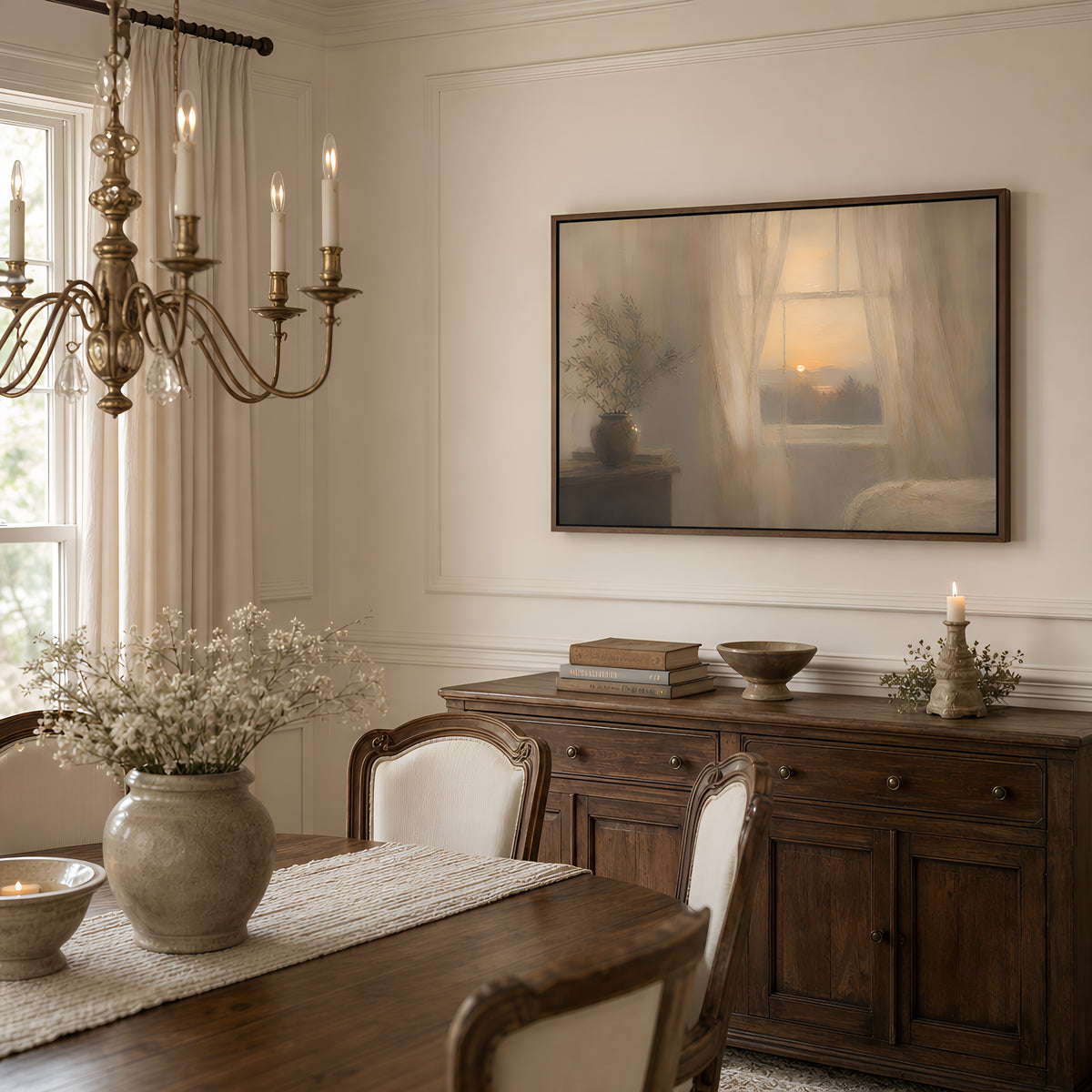 Evening Window — lifestyle B Brown Wood