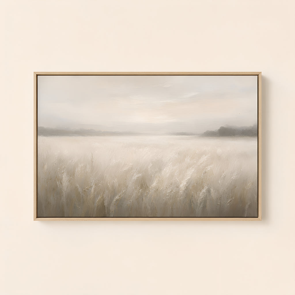 The Field Is White — Light Wood floater frame catalog