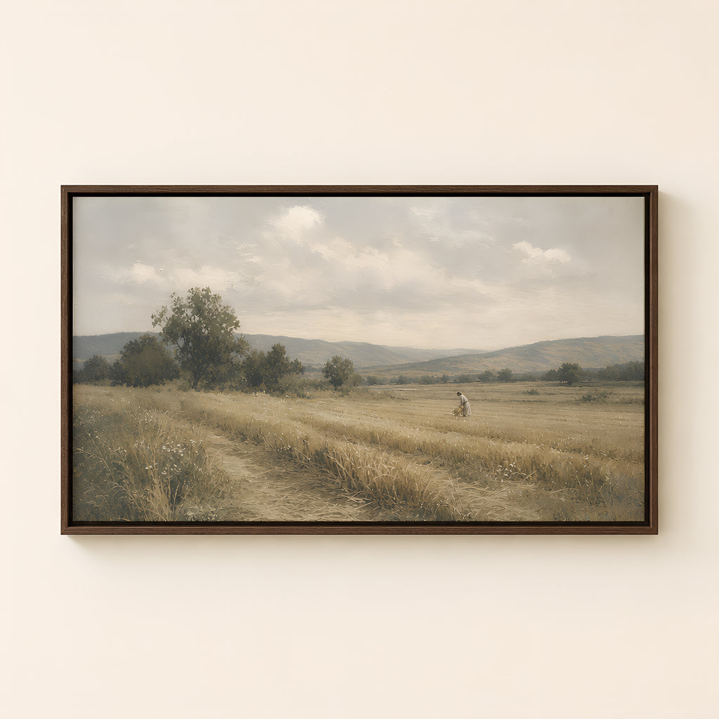Field of Boaz — Brown Wood floater frame catalog