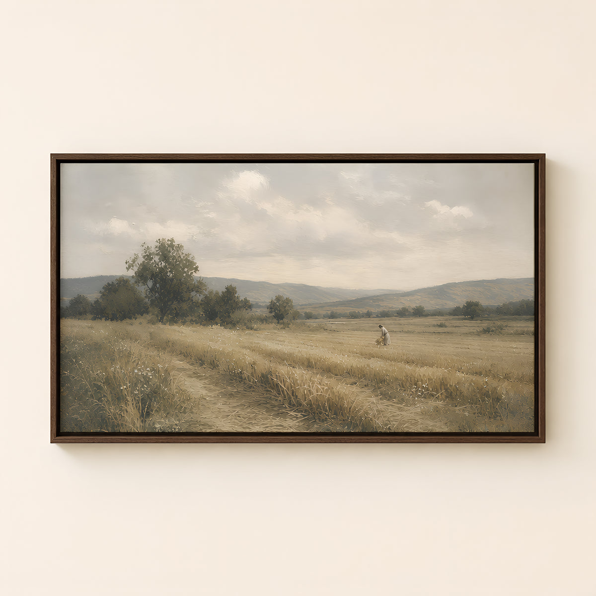 Field of Boaz — Brown Wood floater frame catalog