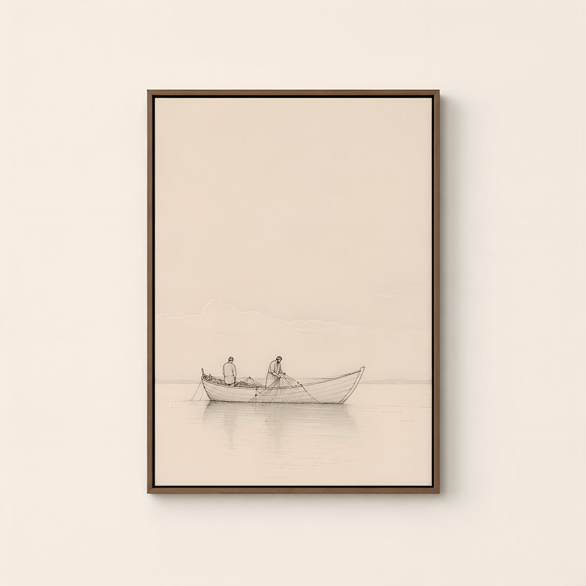 Fishers of Men — Brown Wood floater frame catalog
