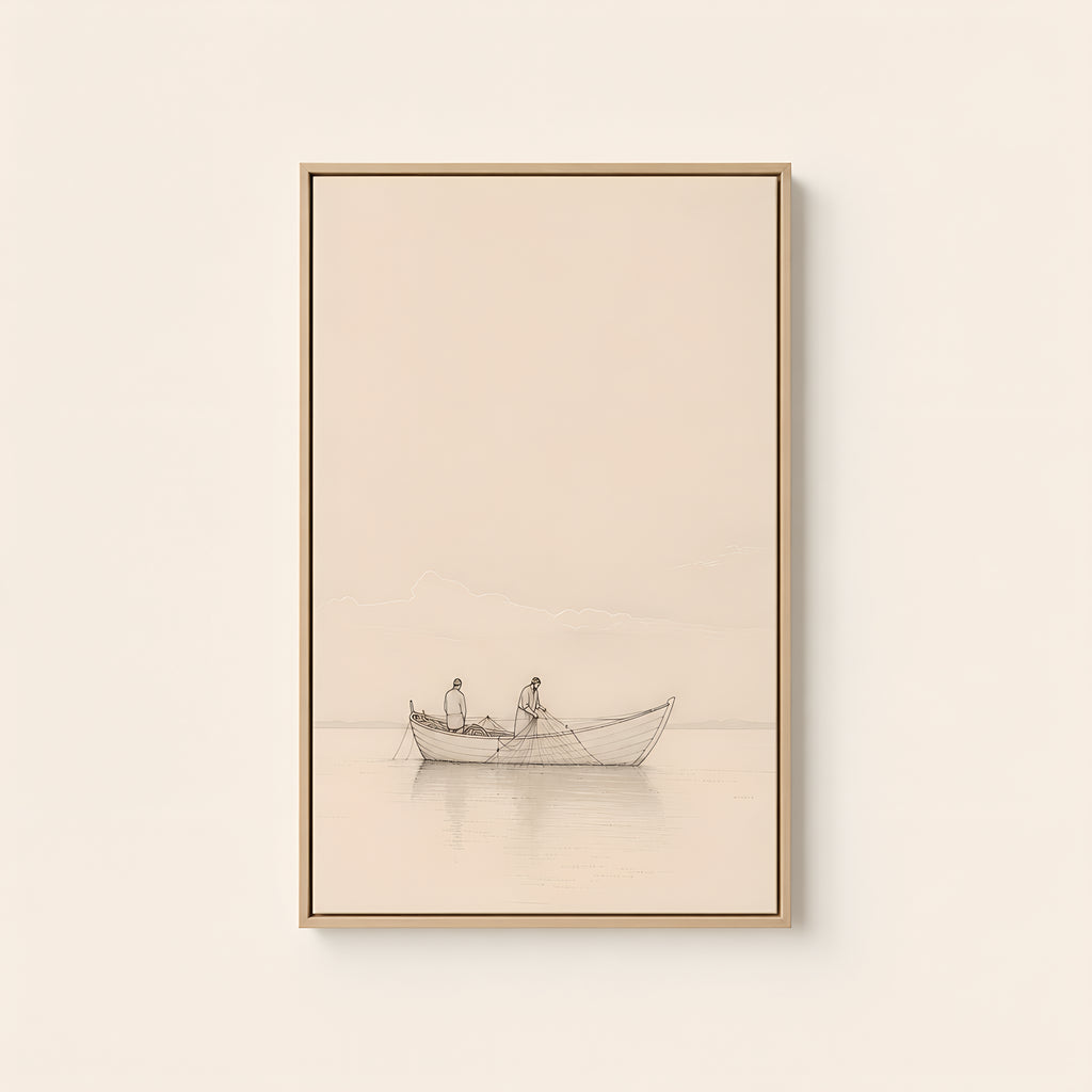 Fishers of Men — Light Wood floater frame catalog