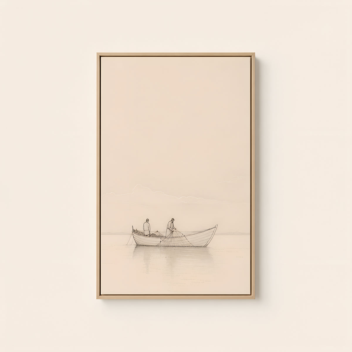 Fishers of Men — Light Wood floater frame catalog