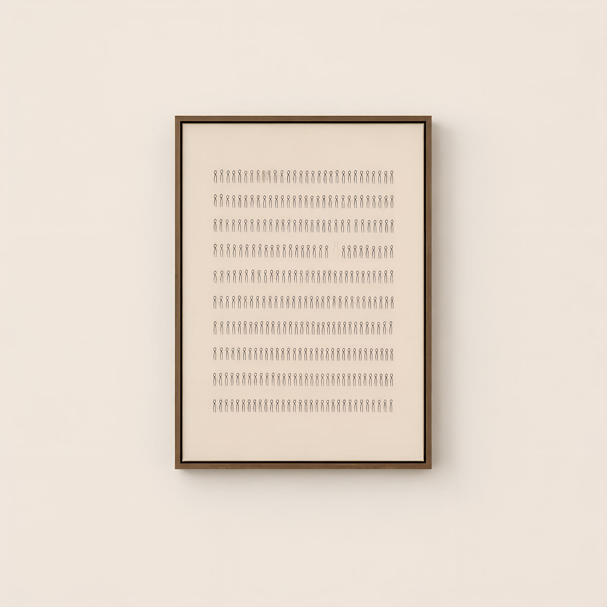 Five Thousand — Lines — Brown Wood floater frame catalog