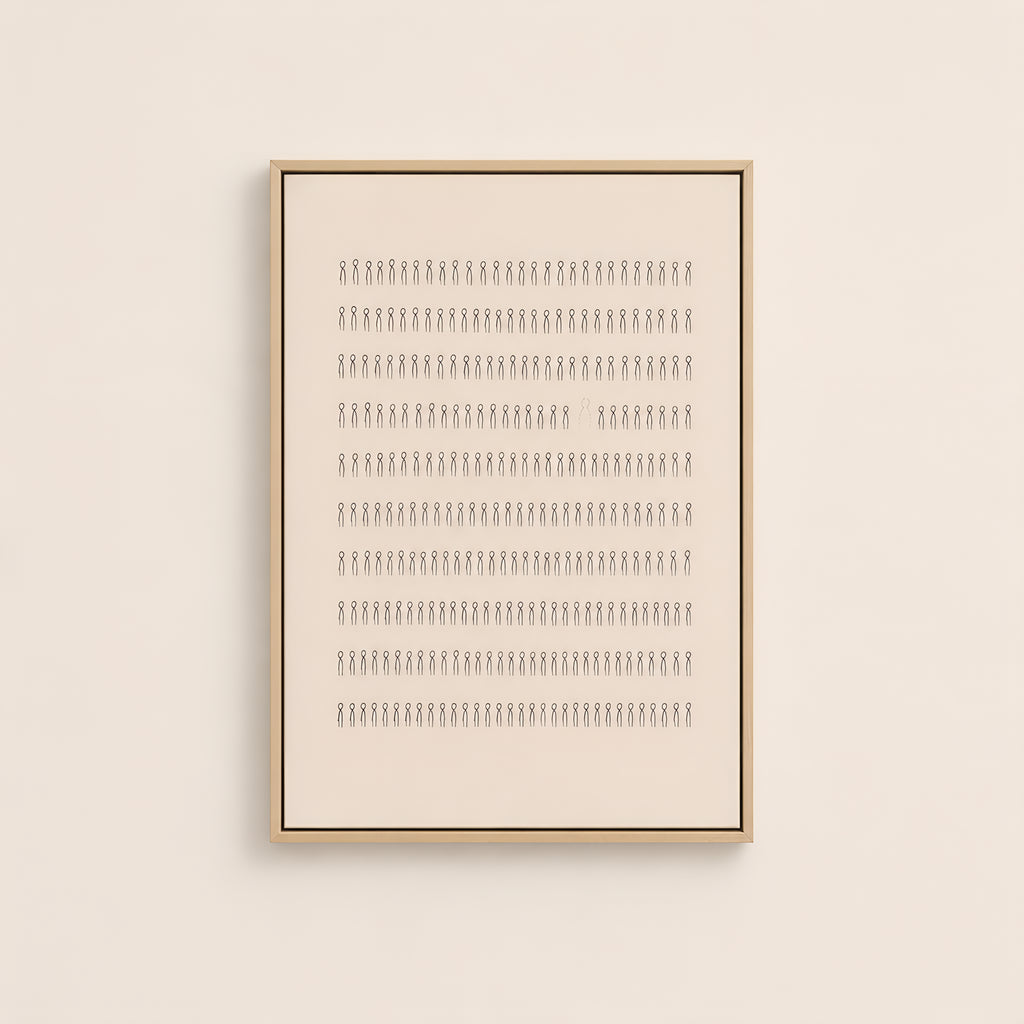 Five Thousand — Lines — Light Wood floater frame catalog