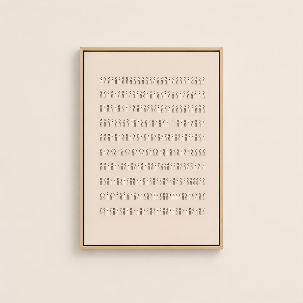 Five Thousand — Lines — Light Wood floater frame catalog