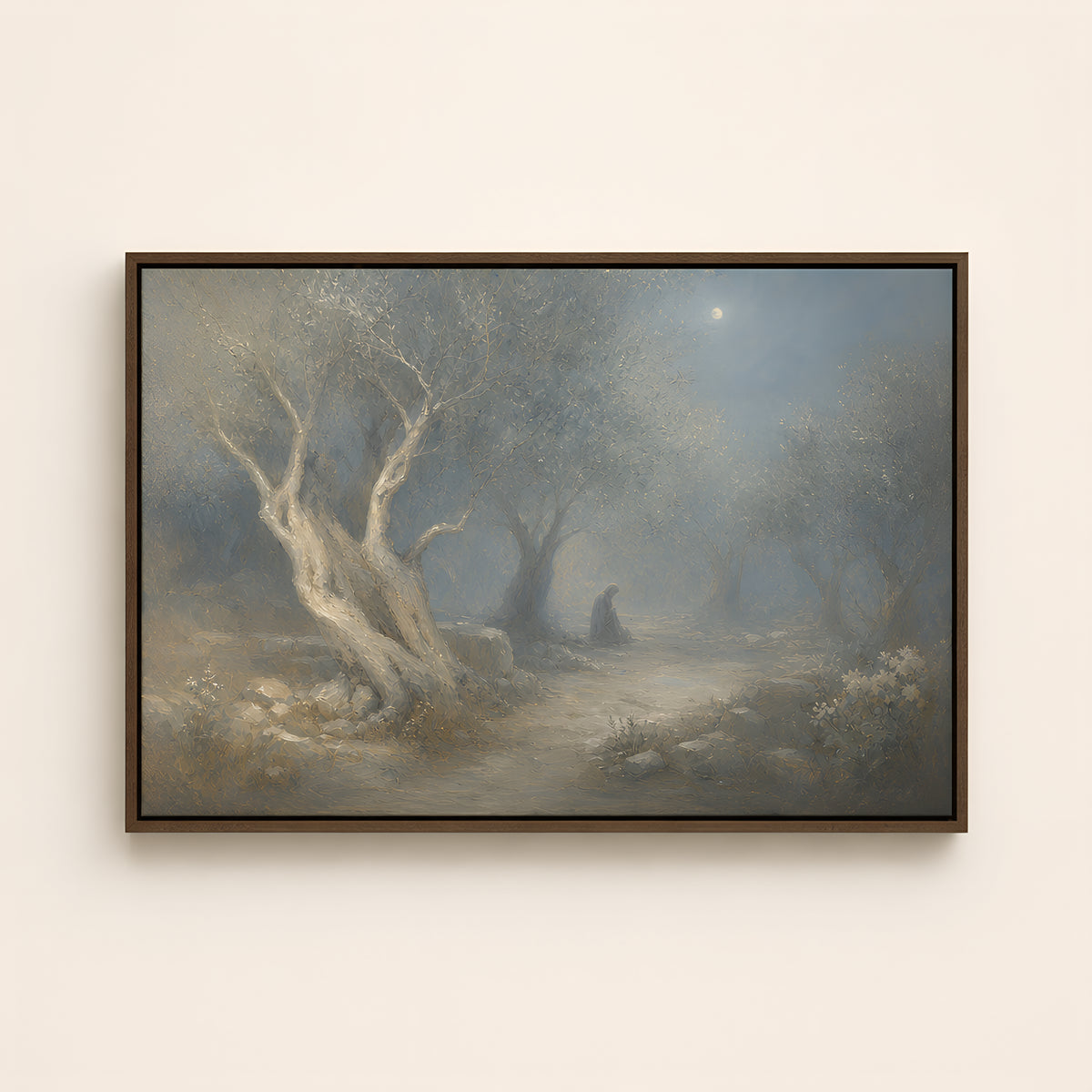 Gethsemane — Brown Wood floater frame catalog