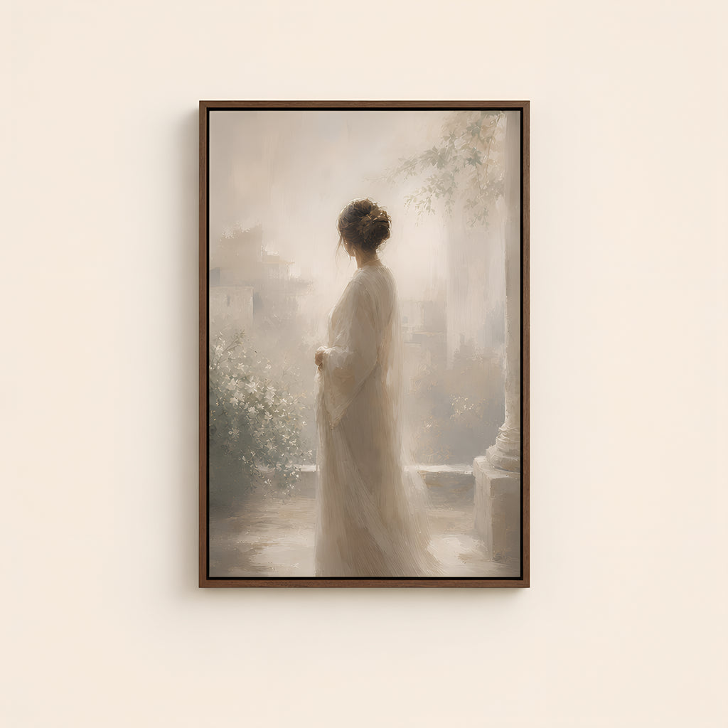 God Is Within Her — Brown Wood floater frame catalog
