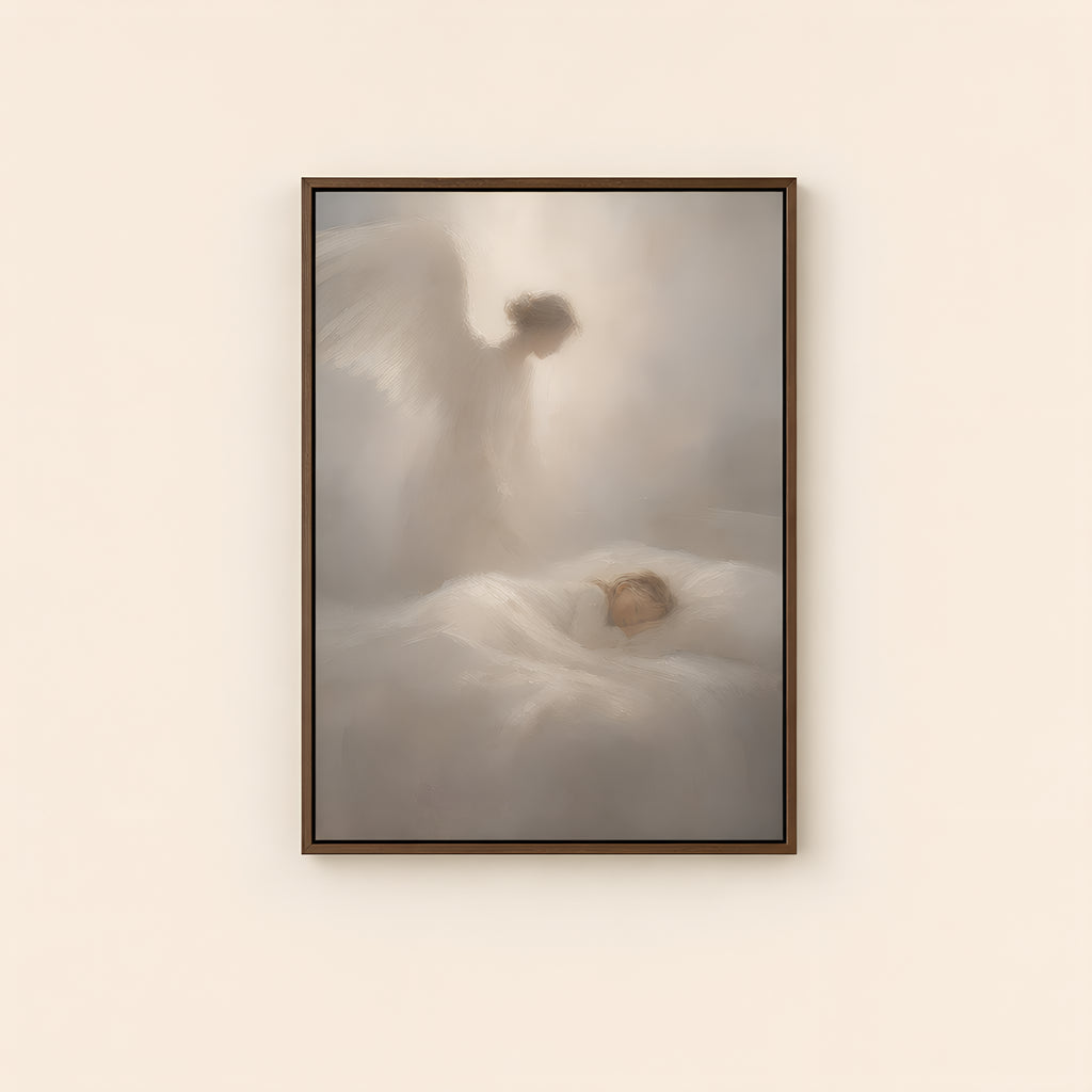Good Night Prayer — Brown Wood floater frame catalog