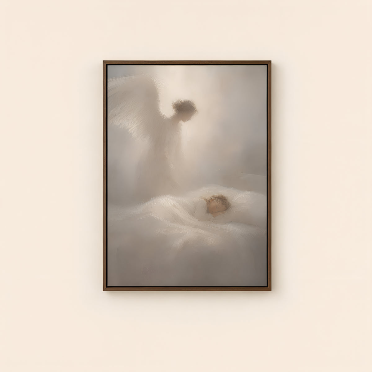 Good Night Prayer — Brown Wood floater frame catalog