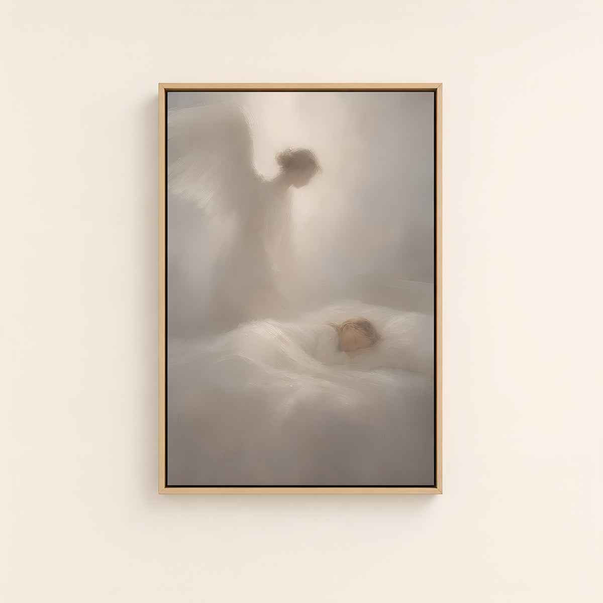 Good Night Prayer — Light Wood floater frame catalog