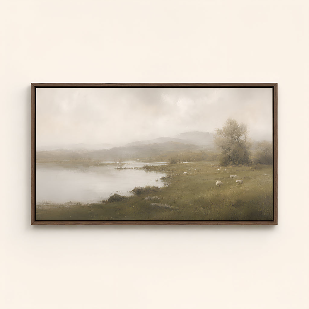 Green Pastures — Brown Wood floater frame catalog