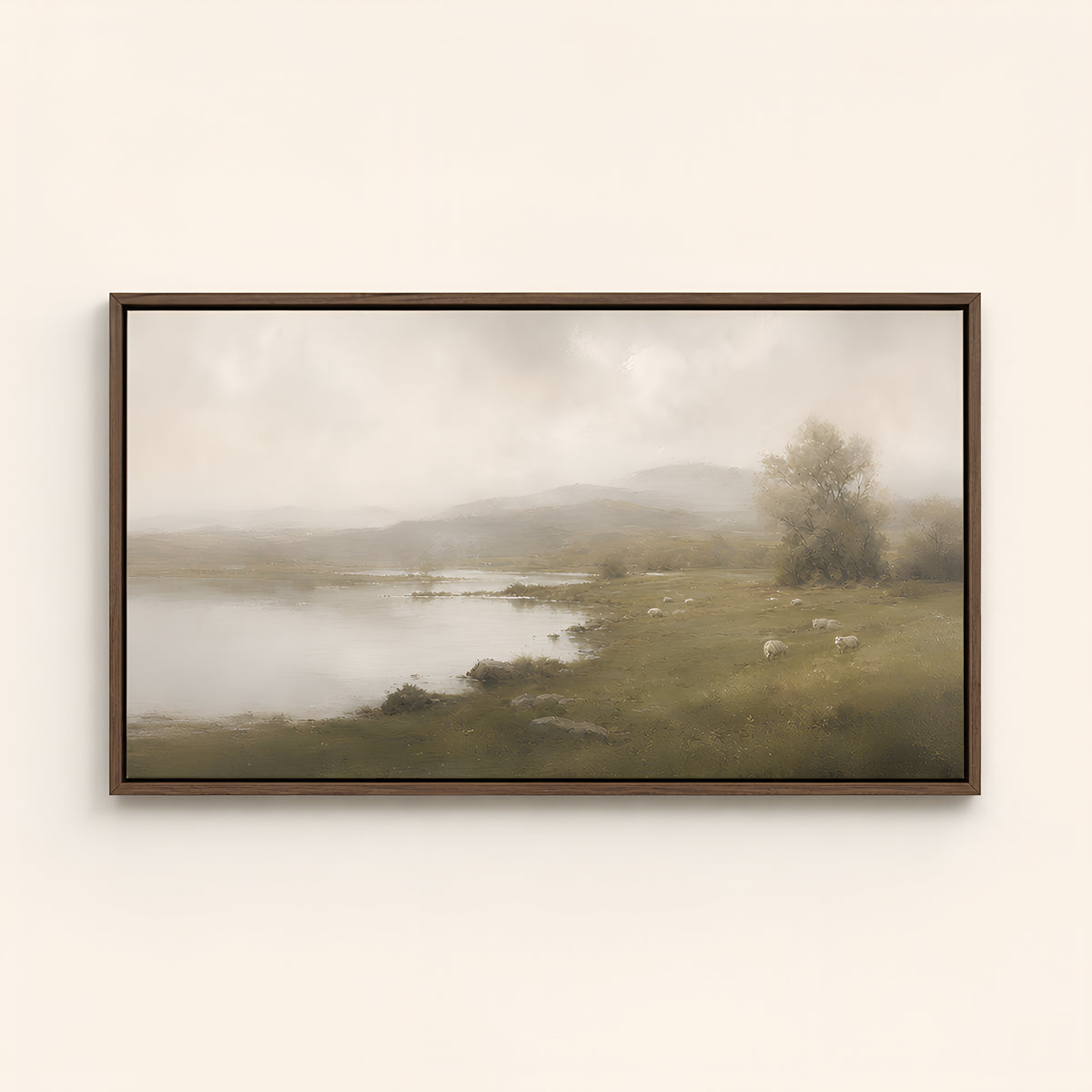 Green Pastures — Brown Wood floater frame catalog