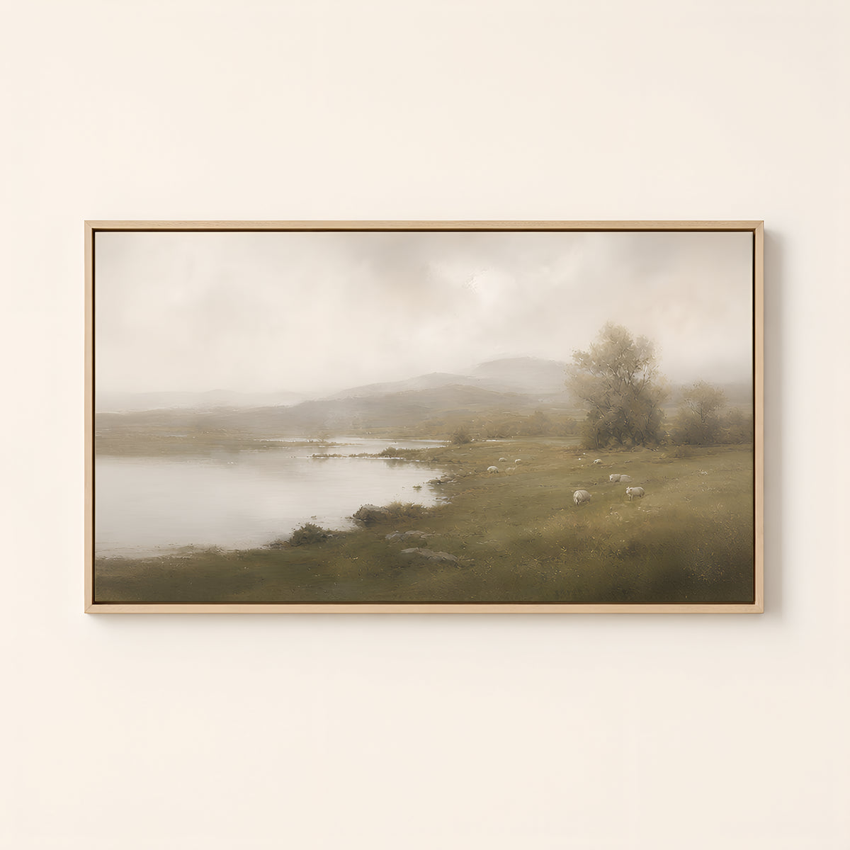 Green Pastures — Light Wood floater frame catalog